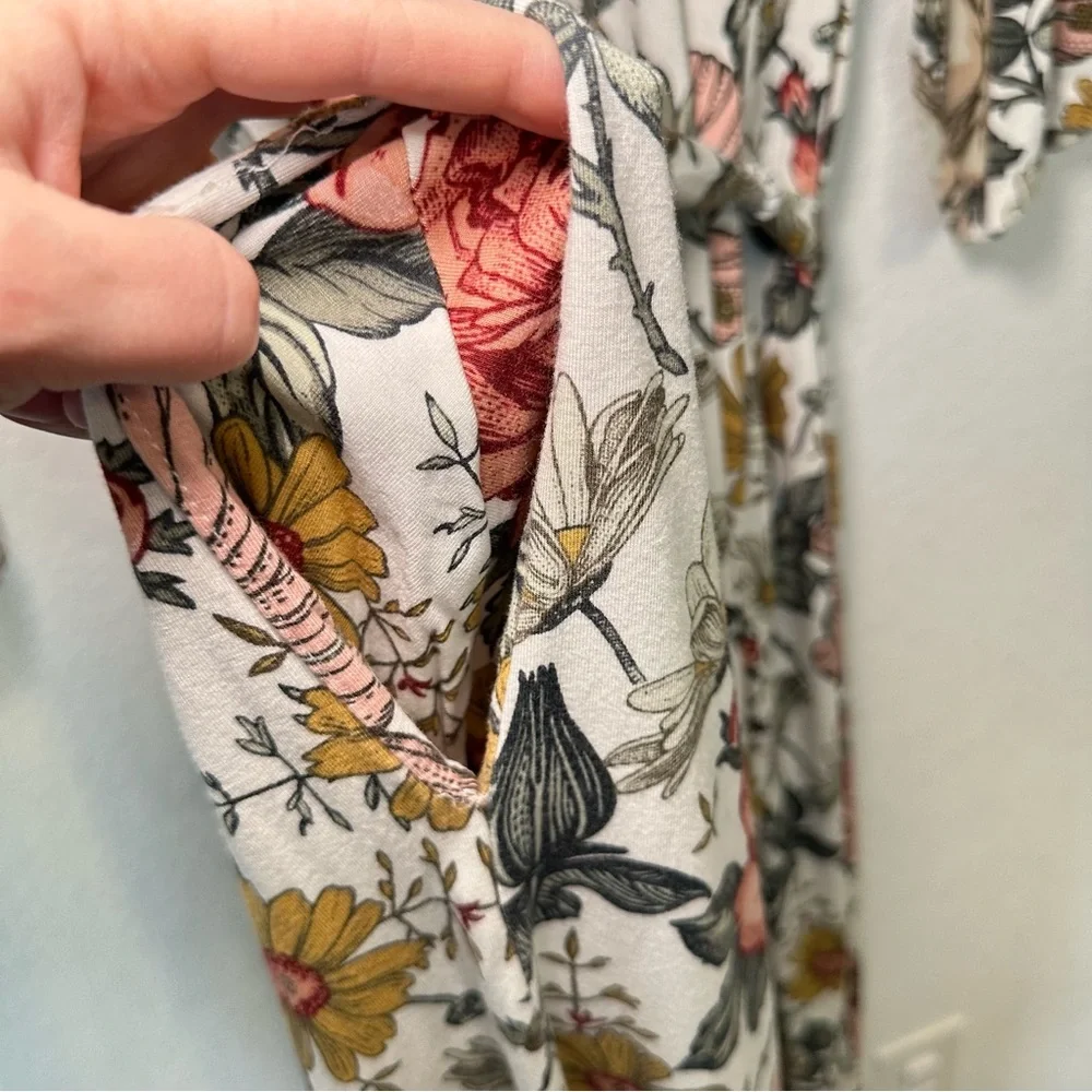 Hattie Milkmaid Goods Robe XXL Maternity Postpartum Newborn Floral Stretchy EUC - Picture 5 of 14